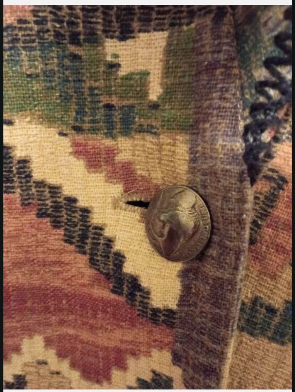Circle T Multicolor Southwestern Blazer with Tan Accents - Picture 4 of 7
